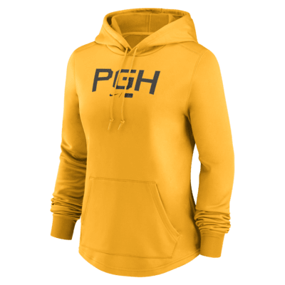 Youth Nike Gold Pittsburgh Pirates 2023 City Connect Therma Performance Pullover Hoodie Size: Small