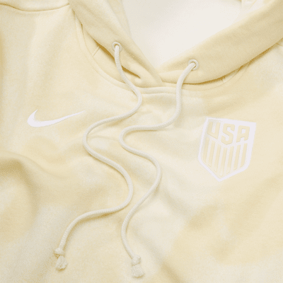 Sudadera con gorro con cierre para fútbol oversized Nike para mujer de la selección nacional de fútbol masculino de Estados Unidos Phoenix Fleece