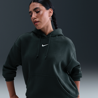 Huvtröja Nike Sportswear Phoenix Fleece i oversize-modell för kvinnor