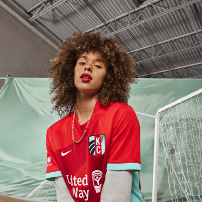 Jersey Nike Dri-FIT de la NWSL replica del Kansas City Current local 2024 Stadium para mujer