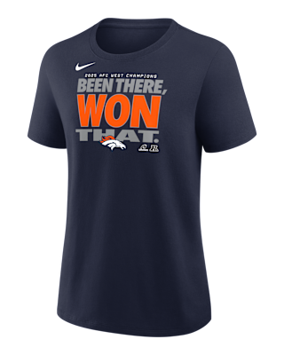 Женская футболка Denver Broncos 2025 AFC West Champions Trophy Nike NFL