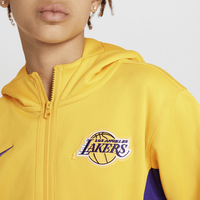 Los Angeles Lakers Showtime Older Kids' Nike Dri-FIT NBA Full-Zip Hoodie