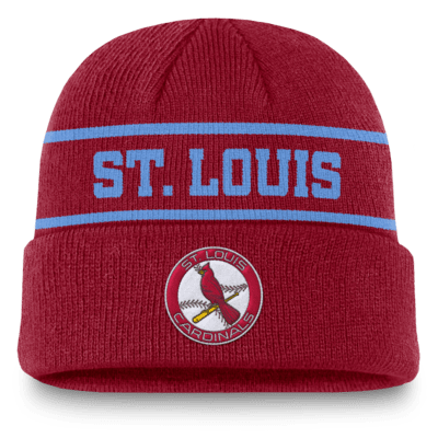 Gorro con dobladillo Nike de la MLB para hombre St. Louis Cardinals Rewind Terra