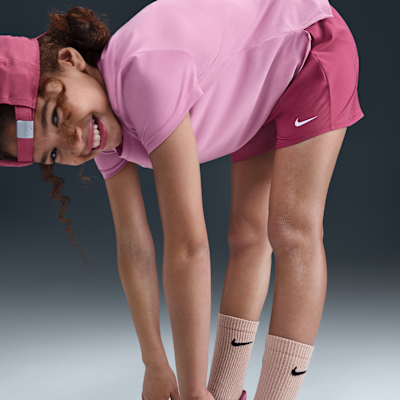 Nike One Big Kids' (Girls') Dri-FIT High-Waisted Woven Training Shorts