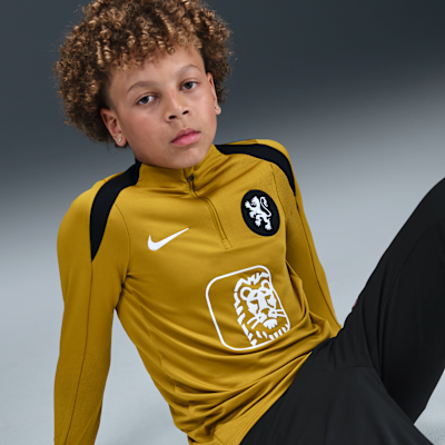 Maglia da calcio per allenamento Nike Dri-FIT Olanda Strike – Ragazzo/a