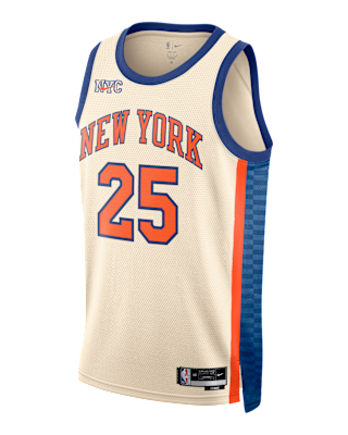 Мужские джерси Mikal Bridges New York Knicks City Edition Nike NBA Swingman Jersey