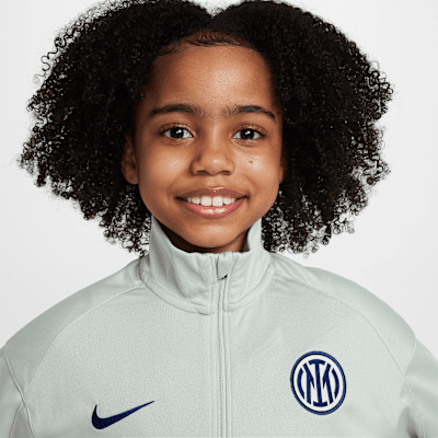 Inter Mailand Strike Fußball-Trainingsanzug aus Strickmaterial (ältere Kinder)