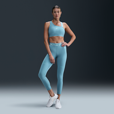 Nike Pro Swoosh asymmetrisk sports-BH med innlegg middels støtte til dame