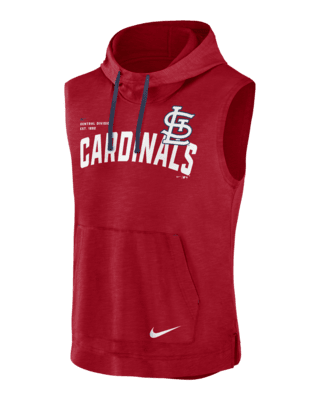 St. Louis Cardinals Nike Wordmark Therma Performance Pullover Hoodie - Mens