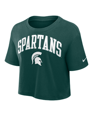 Женская футболка Michigan State Athletic Prep Arch Nike Dri-FIT College Cropped