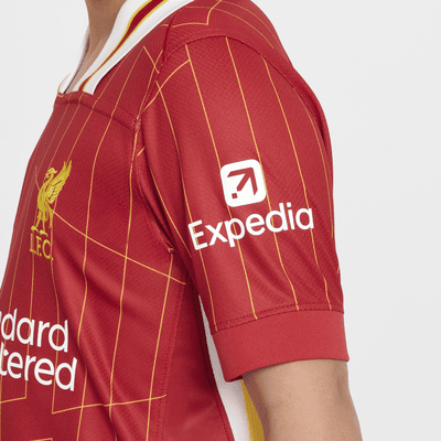 Maglia da calcio replica Nike Dri-FIT Liverpool FC 2024/25 Stadium per ragazzo/a – Home