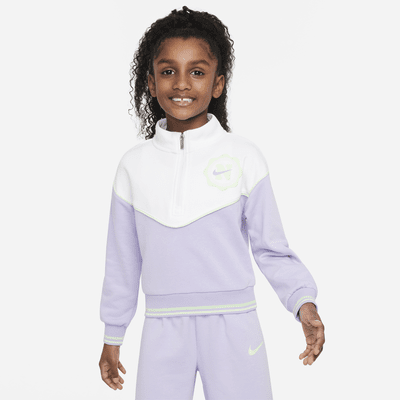 Conjunto de medio cierre para niños talla pequeña Nike Prep in Your Step