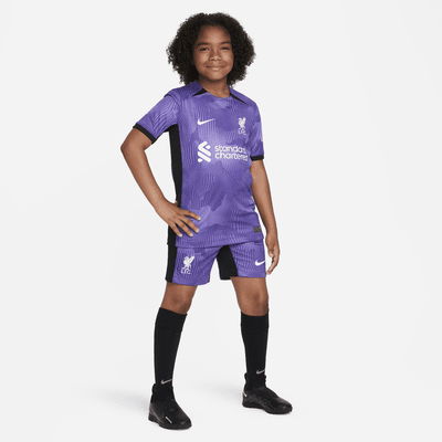 Shorts de fútbol Nike Dri-FIT del Liverpool FC alternativo 2023/24 Stadium para niños talla grande