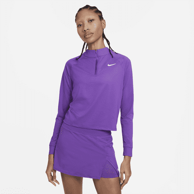 NikeCourt Dri-FIT Victory Women's Long-Sleeve 1/2-Zip Tennis Top. Nike.com