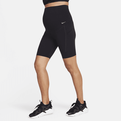 Nike Zenvy (M) Women's Gentle-Support High-Waisted 20cm (approx.) Biker Shorts (Maternity)