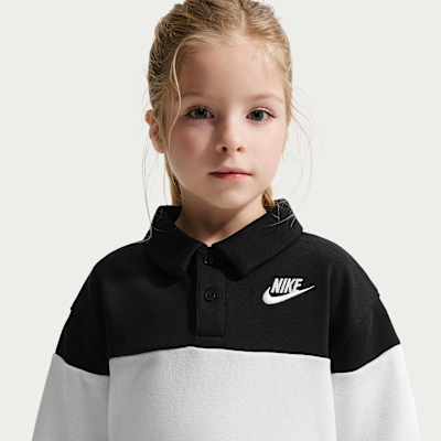 ナイキ クラブ リトルキッズ フレンチテリー ロングスリーブ ラグビーポロ