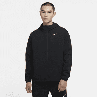 mens nike running jacket black