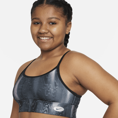 Nike Dri-FIT Indy Icon Clash Big Kids' (Girls') Sports Bra (Extended Size)