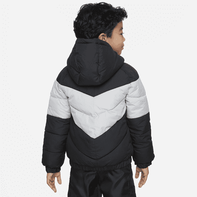 Nike Little Kids' Hooded Chevron Puffer Jacket