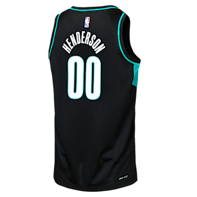 Jersey Nike de la NBA Swingman para niños talla grande Scoot Henderson Portland Trail Blazers City Edition