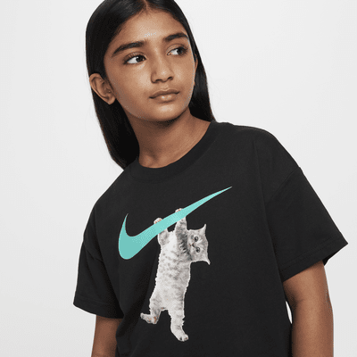 Playera para niña talla grande Nike Sportswear