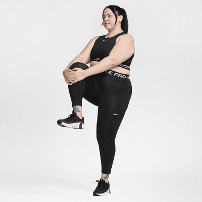 Kort linne Nike Pro Dri-FIT för kvinnor (Plus Size)