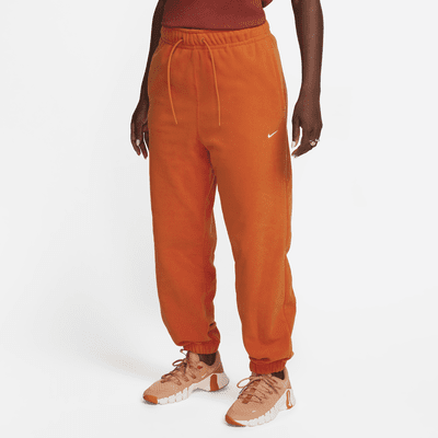 Nike Women's Trend Essential Fleece Pants Orange BV4089-738 Loose Fit Size  XL
