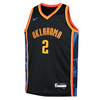 Jersey Nike Dri-FIT de la NBA Swingman para niños talla grande Shai Gilgeous-Alexander Oklahoma City Thunder 2024/25 City Edition