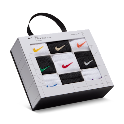 Nike Little Kids' Holiday Crew Boxed Set (9 Pairs)