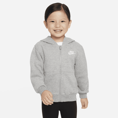 Hoodie. Nike Full-Zip Club Sportswear Fleece Toddler