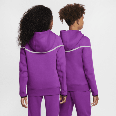 Nike Sportswear Tech Fleece Big Kids' (Boys') Reflective Full-Zip Hoodie