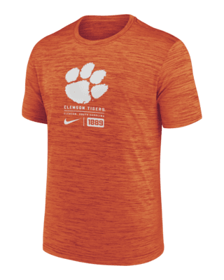 Мужская футболка Clemson Tigers Campus Center Block Velocity Nike Dri-FIT College