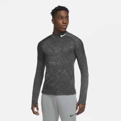 nike men's long sleeve mock turtleneck