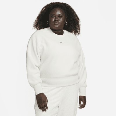 Nike Sportswear Plush Women's Mod Crop Crew-Neck Sweatshirt (Plus Size).  Nike PT
