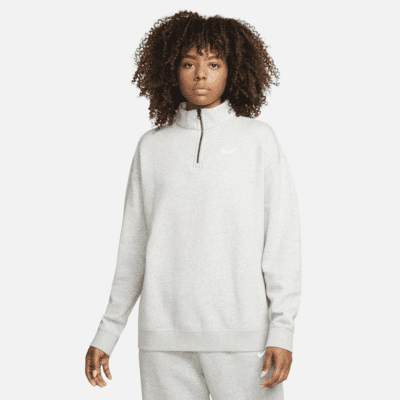 grey nike zip up sweater