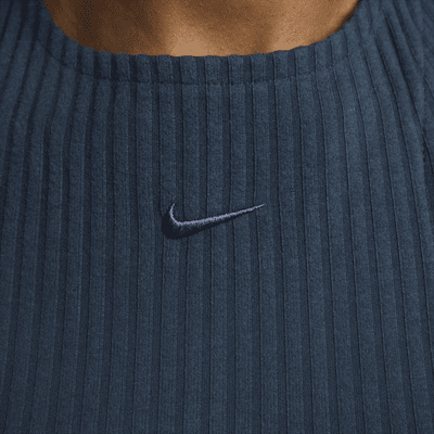 Vestido sin mangas slim midi para mujer Nike Sportswear Chill Rib