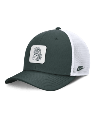 Мужские  Michigan State Spartans Legacy Rise Mascot Nike College Trucker Adjustable Hat