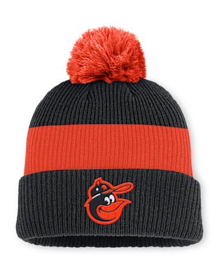 Мужские  Baltimore Orioles Cooperstown Peak Nike MLB Cuffed Pom Beanie