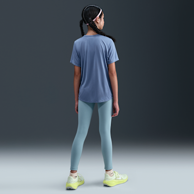 Nike One Fitted Older Kids' (Girls') Dri-FIT Short-Sleeve Top