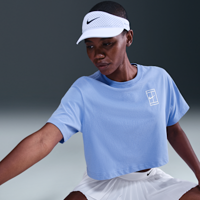 Nike Slam Women's Dri-FIT Short-Sleeve Cropped Tennis T-Shirt