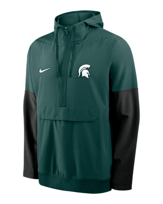 Мужская куртка Michigan State Anorak Nike College 1/2-Zip Hooded