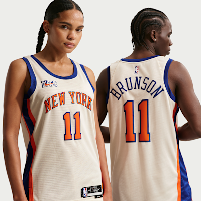 Jalen Brunson New York Knicks City Edition Men's Nike NBA Swingman Jersey