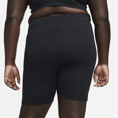 Nike Sportswear Classic sykkelshorts (20 cm) med høyt liv til dame (Plus Size)