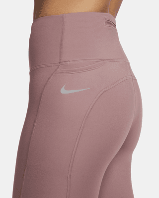 Nike Women's Dri-FIT Go High-Rise Firm-Support 7/8 Leggings with Pockets -  Hibbett