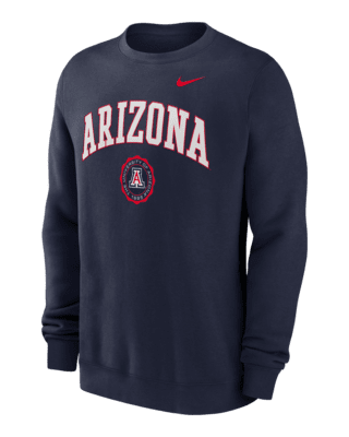 Мужские  Arizona Wildcats Arched Seal Nike College Pullover Crew