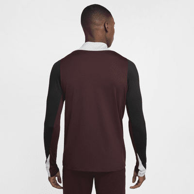 Maglia da calcio per allenamento con zip a metà lunghezza Dri-FIT Nike Strike – Uomo