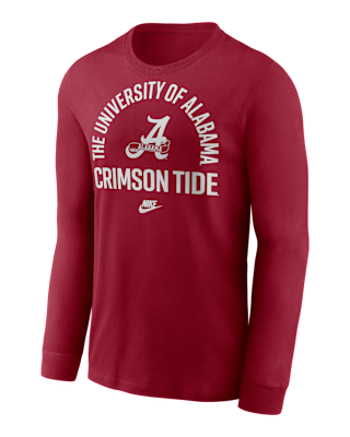 Мужская футболка Alabama Legacy Arched Logo Nike College Long-Sleeve