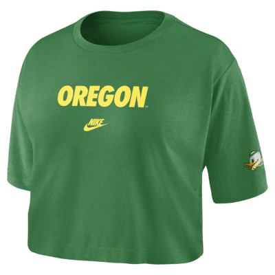Oregon Legacy Women's Nike College Cropped Crew-Neck T-Shirt. Nike.com