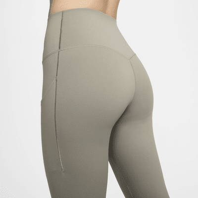 Leggings de largo completo y tiro alto de media sujeción con bolsillos para mujer Nike Universa