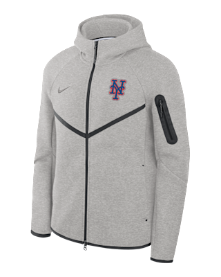 Мужская куртка New York Mets Tech Fleece Windrunner Nike MLB Full-Zip Hooded для бега